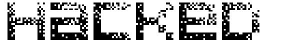 Hacked CRT font preview